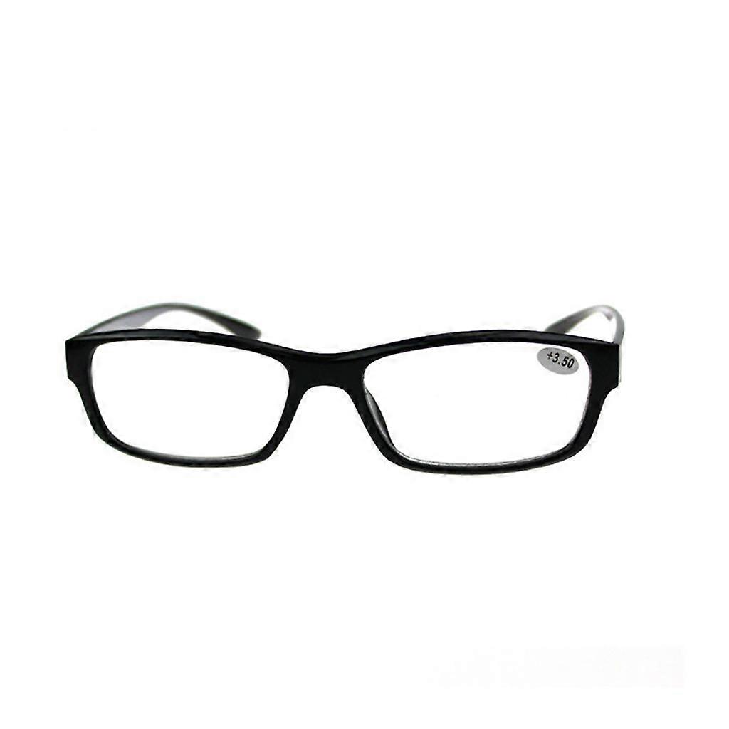 Retro Unisex Resin Frame Ultralight Presbyopic Reading Glasses Black