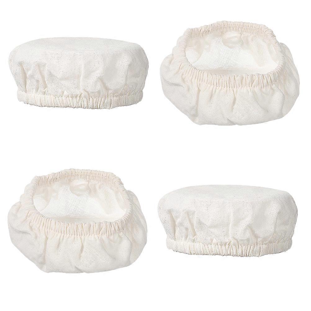 Beige Cloth Jar Cover for 4Pcs Bread Fermentation Cover Set