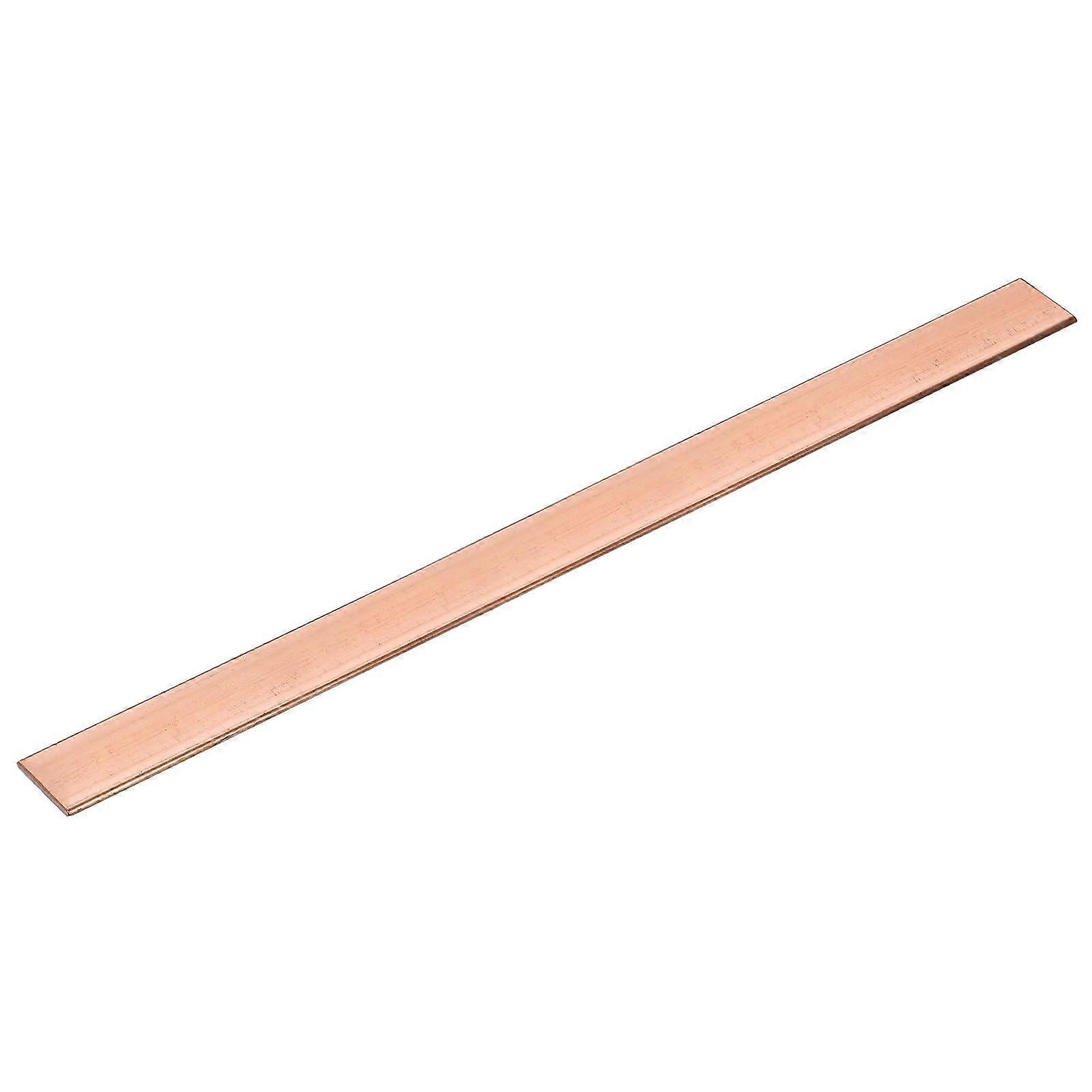 Barra piatta in rame, 0,3 cm di spessore x 2,5 cm di larghezza x 30,5 cm di lunghezza, sbarra di rame, laminatoio per apparecchiature elettriche (3 mm x 25 mm x 305 mm)
