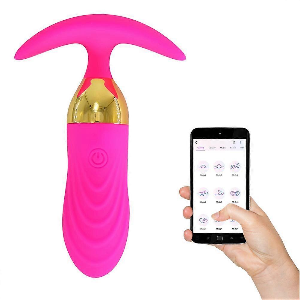 Vibrations Silicone Massager Waterproof Bluetooth Remote Control Vibrator for Single Couple Games