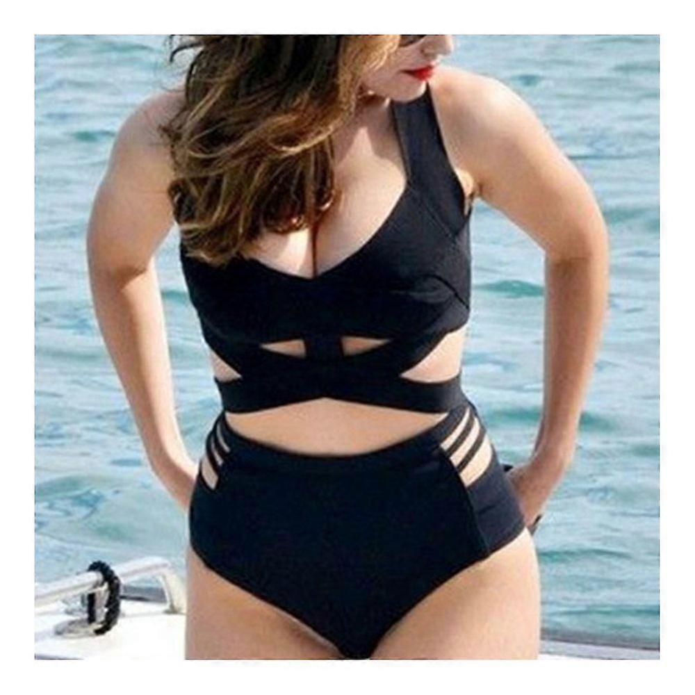 Damen Plus Size Bademode Badeanzug Sexy Bikini Set