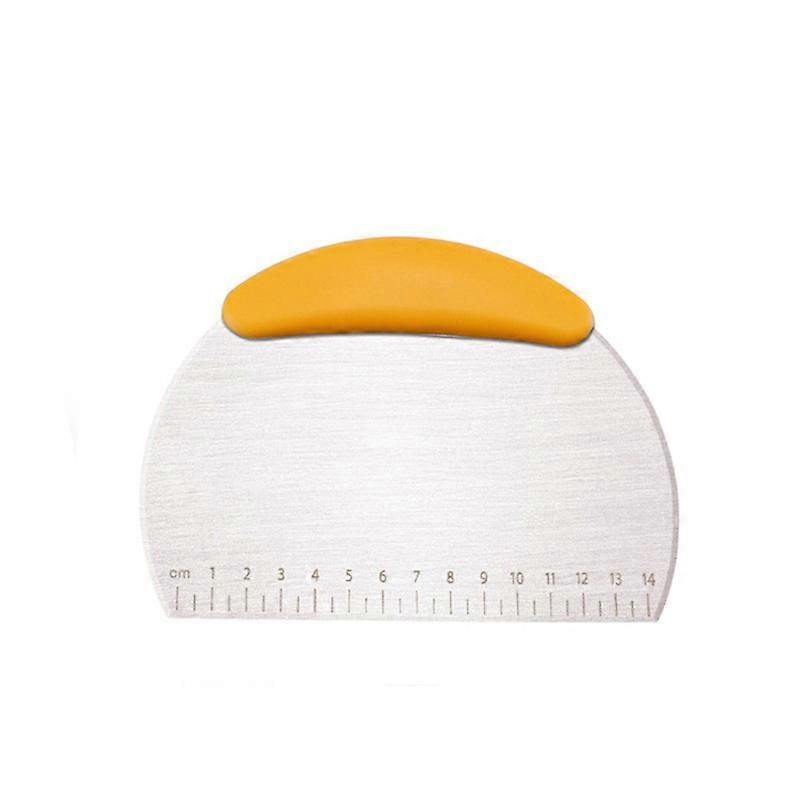 Large And Wide Cutter Nougat Cutter With Scale Cutter 2pcs Large (Yellow)