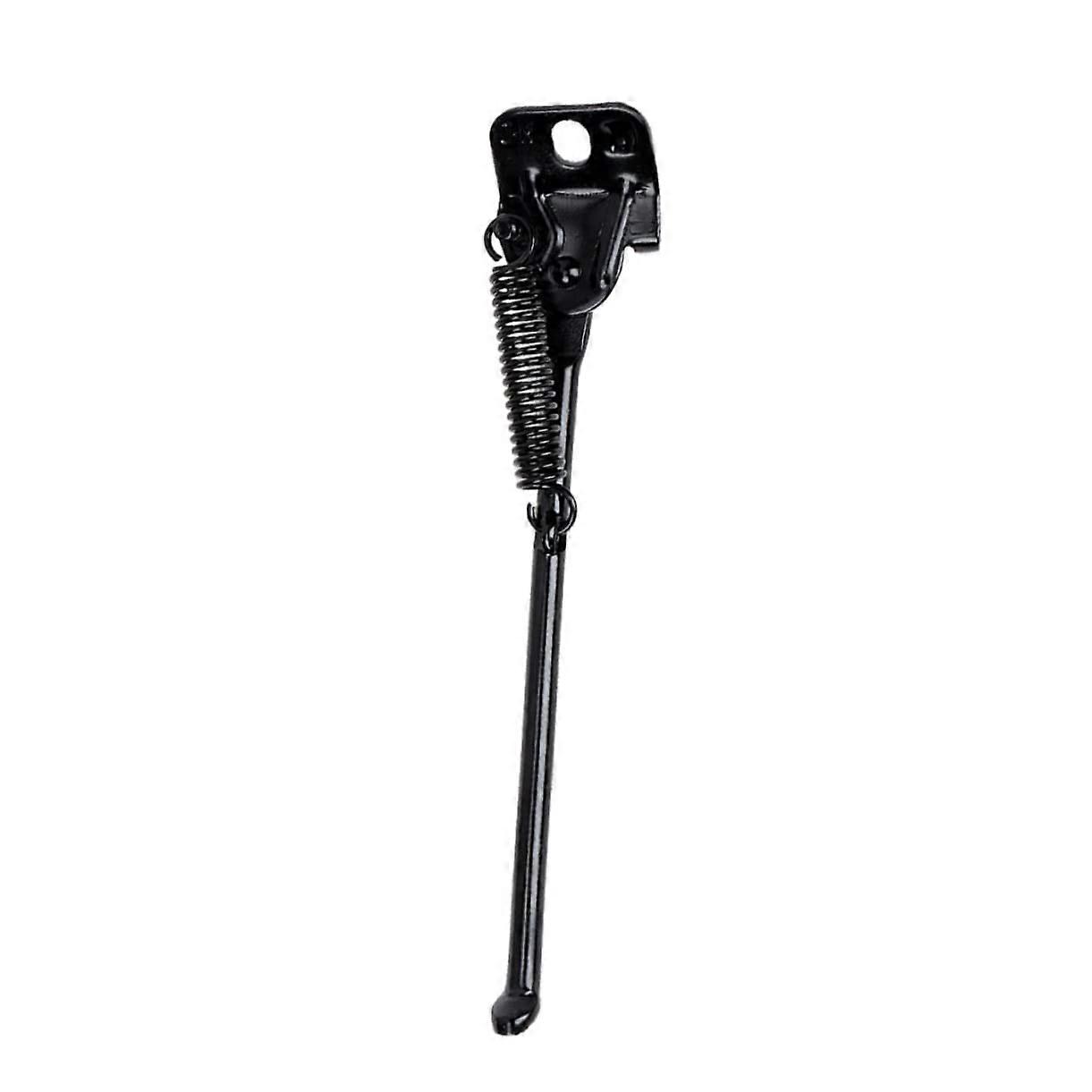 Bicycle stand, onesided folding stand, wearresistant for kids' bikes, stable grip with nonslip base for uneven surfaces.'