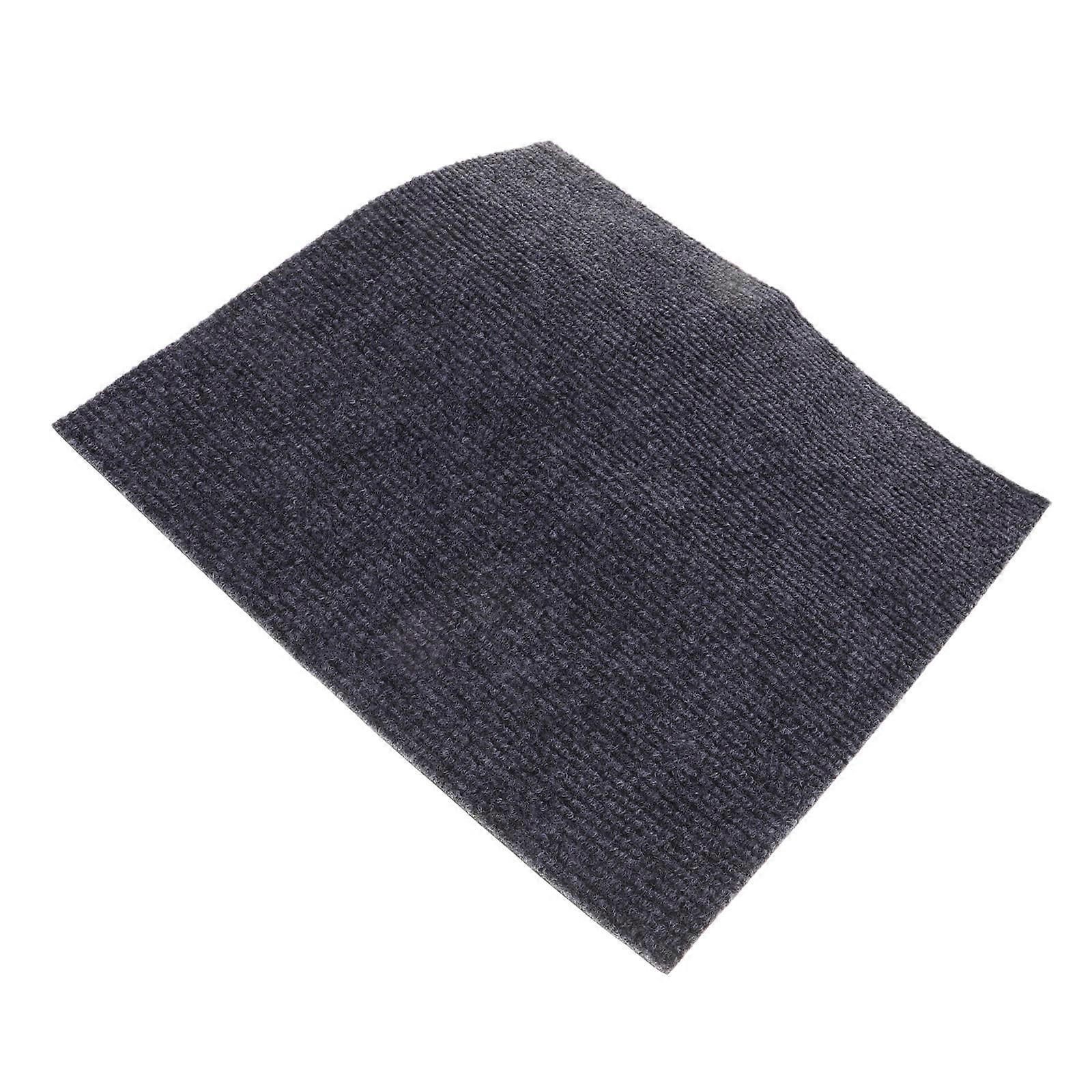 Self Adhesive Cat Scratcher Rug Pad, Reusable Non Damaging Scratch Carpet for Indoor Cats, Furniture Couch Protector, Deep Grey, Small