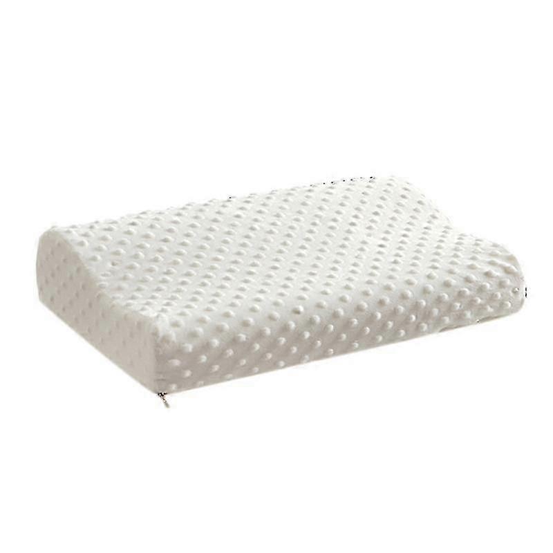 Orthopedic Memory Foam Neck Pillow with Latex & Fiber - Slow Rebound Soft Pillow for Health Care & Massage Comfort