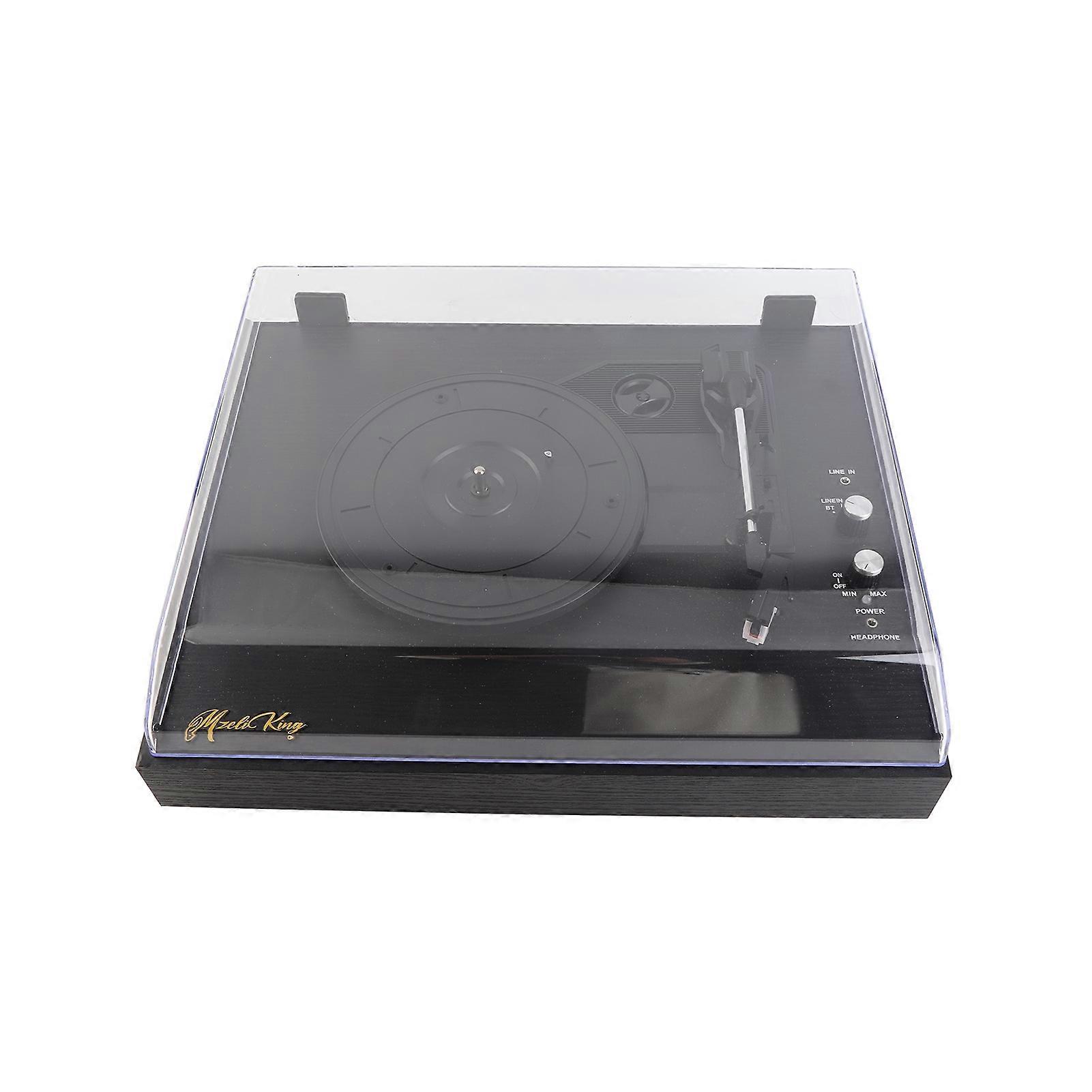Vintage Turntable Record Player with Built-in Speakers, 3-Speed, BT5.0, AUX, 3.5mm Output
