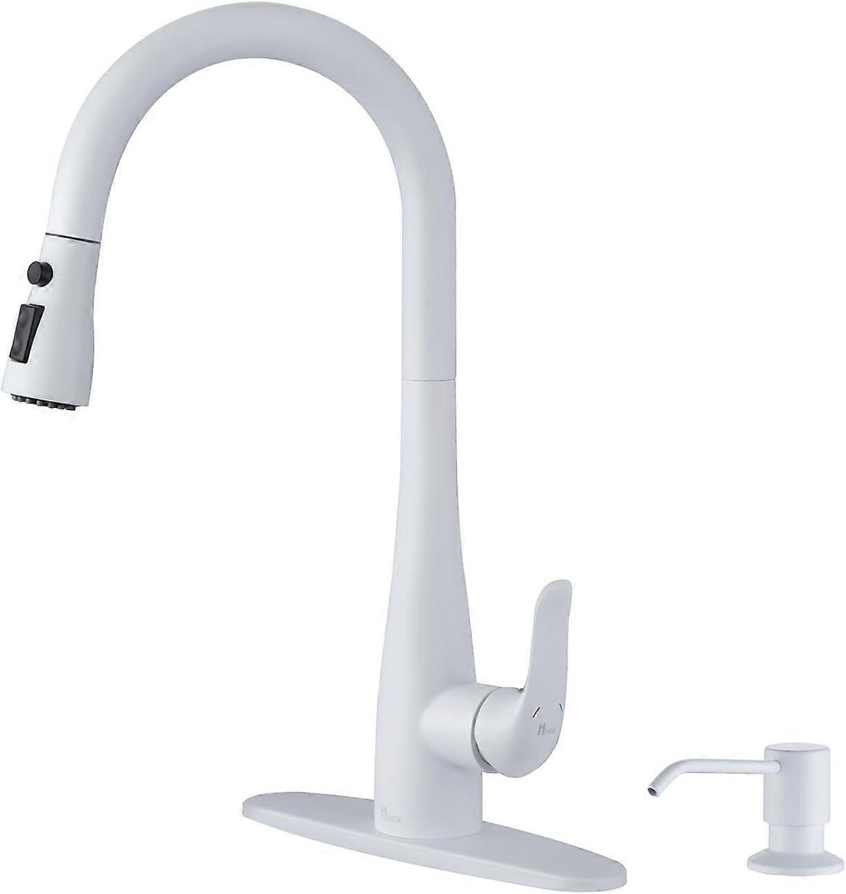 2025 Latest Model Kitchen Faucet with Soap Dispenser and Pull Down Sprayer -