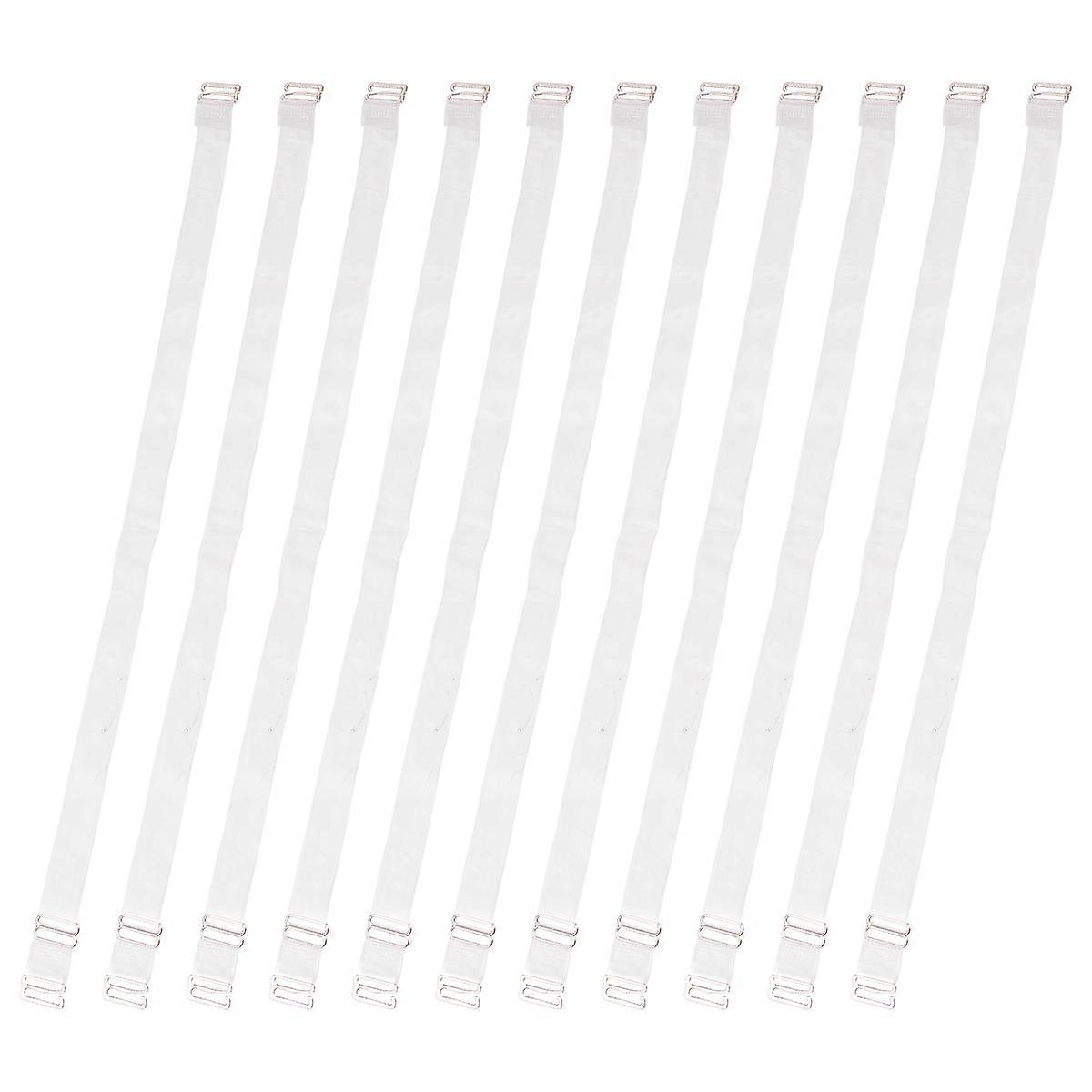Elastic Straps Replacement Bra Straps Tops Transparent 10Pair