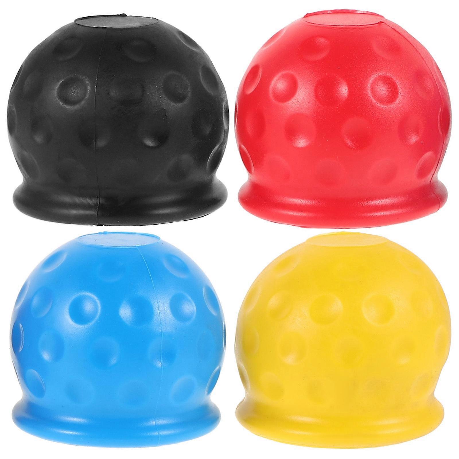 Trailer Hitch Ball Cover Easy To Install All Sizes Weatherproof Round Shape Black