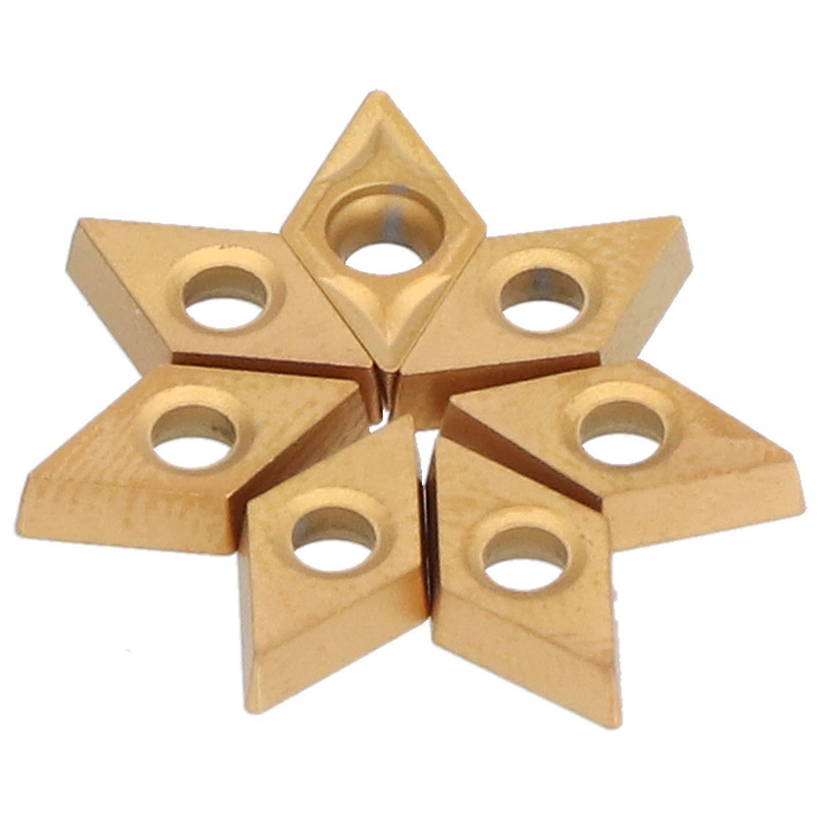 10Pcs Cutter Inserts Carbide CNC Milling Turning Cutting Blade Tools DCMT070204 for SDJCR
