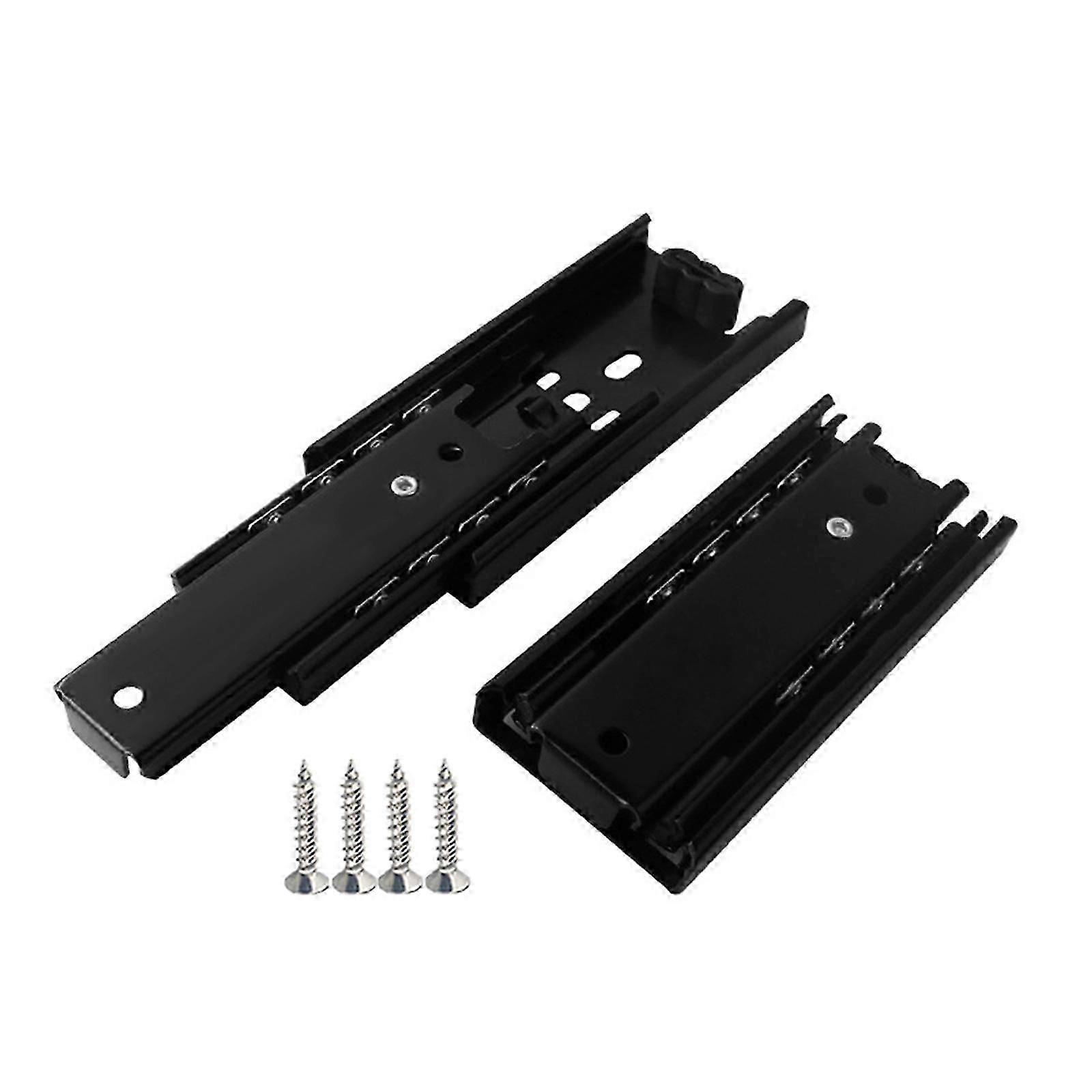 Cabinet Drawer Slides Replacement Rails Tracks for Furniture Dresser Bedroom Length 4 inch White