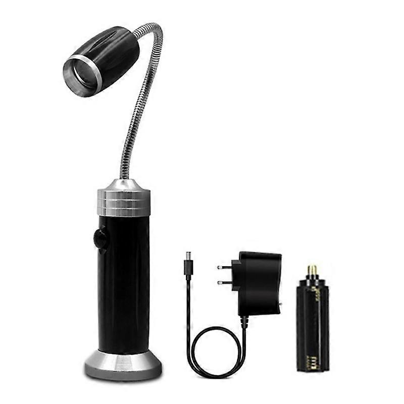 Multi-functional with Magnet Charging Rotary Zoom Turn Work Light Glare Flashlight, T6 Charging Sect