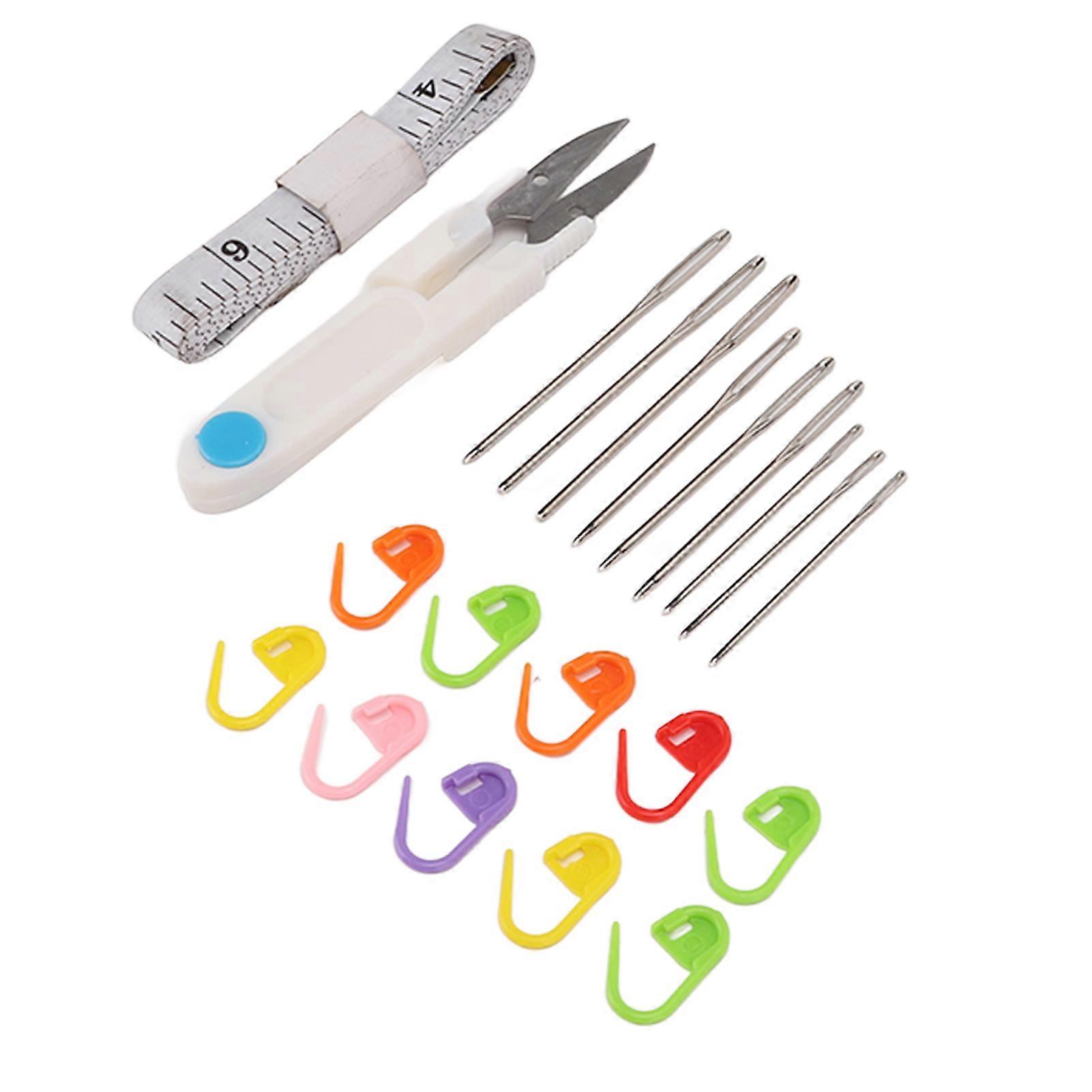 9Pcs Crochet Hooks Different Sizes Easy Operation Ergonomic Design Nonslip Handle Wide Application Crochet Hook Set