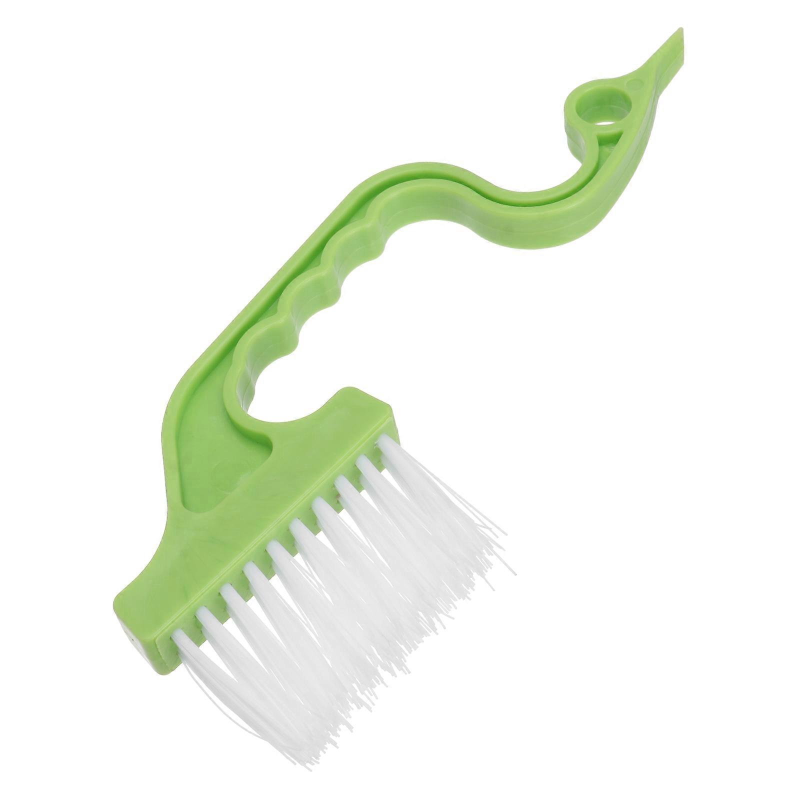 Edge Cleaning Brush Grout Cleaner for Bathroom Kitchen Shower Non-Slip Handle Curved Shape Deep Cleaning 1Set