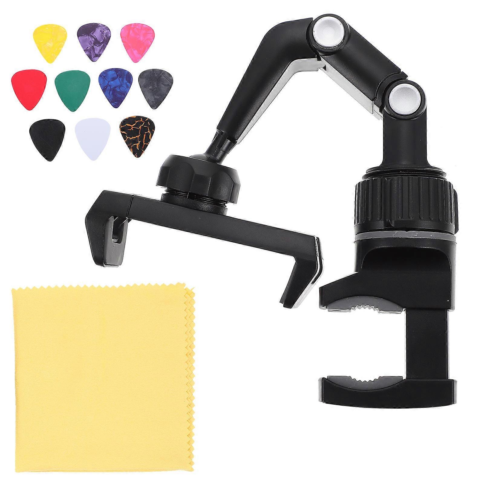 Adjustable Guitar Phone Holder Clip Mobile Stand for Musicians – Multi Angle Rotation Design, Easy Installation, Compatible with Smartphones for
