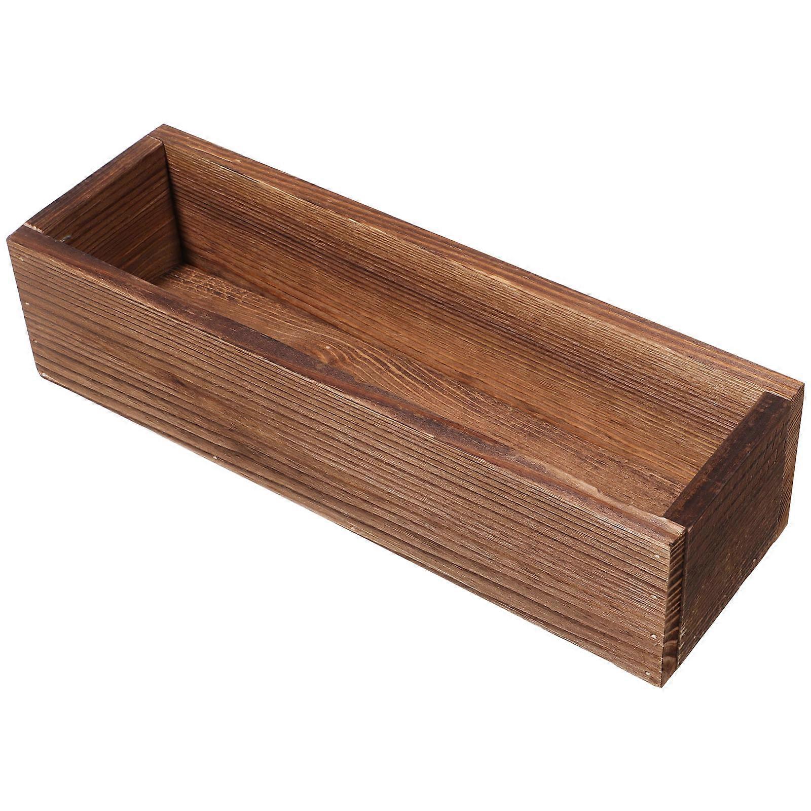 Window Box Planter Wooden Windowsill Planter Planter Box Rectangular Planters For Outdoor Plants