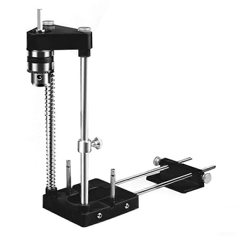 Innovative portable drill positioner for precise woodworking and easy use (black)