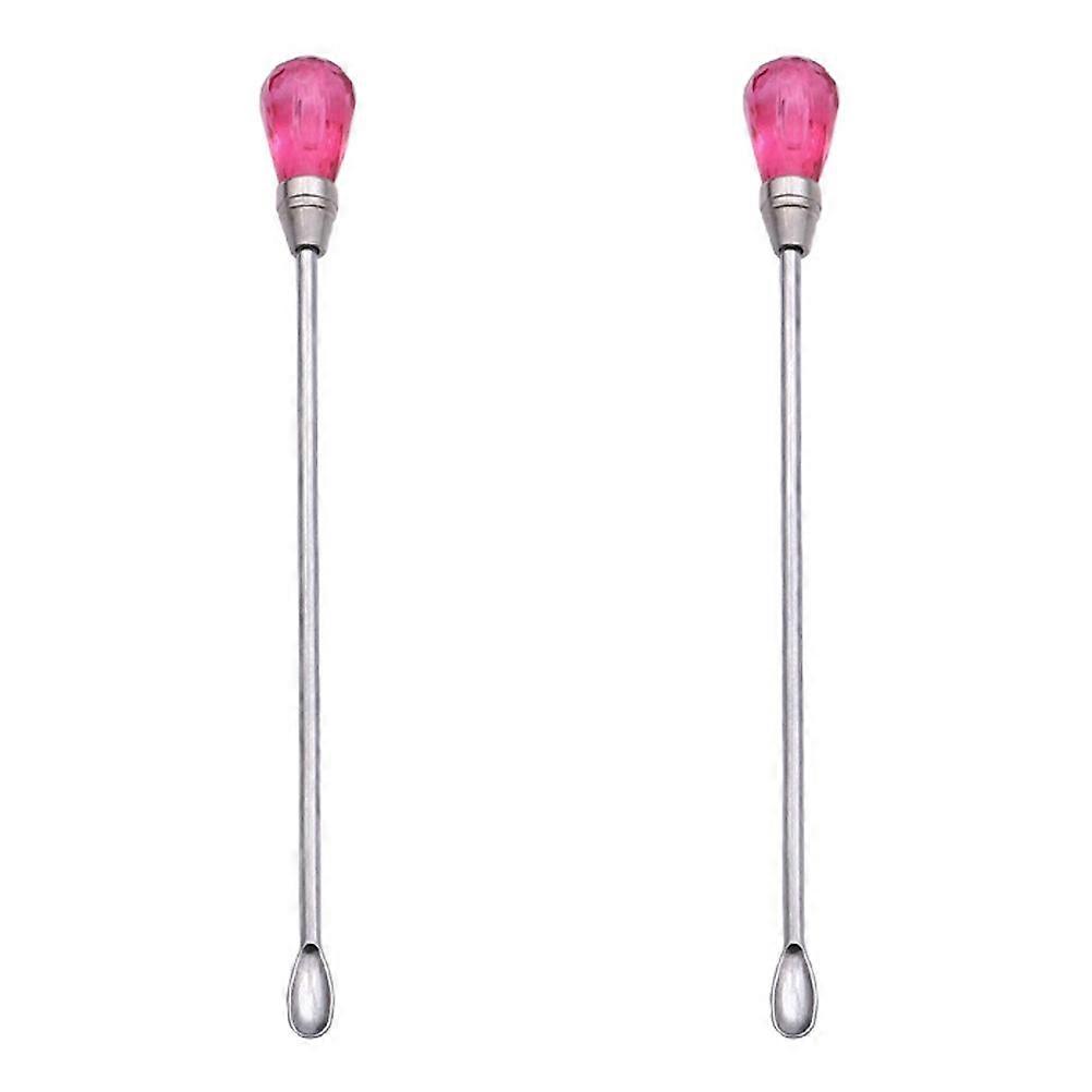 2pcs Wax Seal Stirring Spoons, Durable Melting Rods for DIY Wax Seal Stamps, Candle Making, Easy to Use with Elegant Design