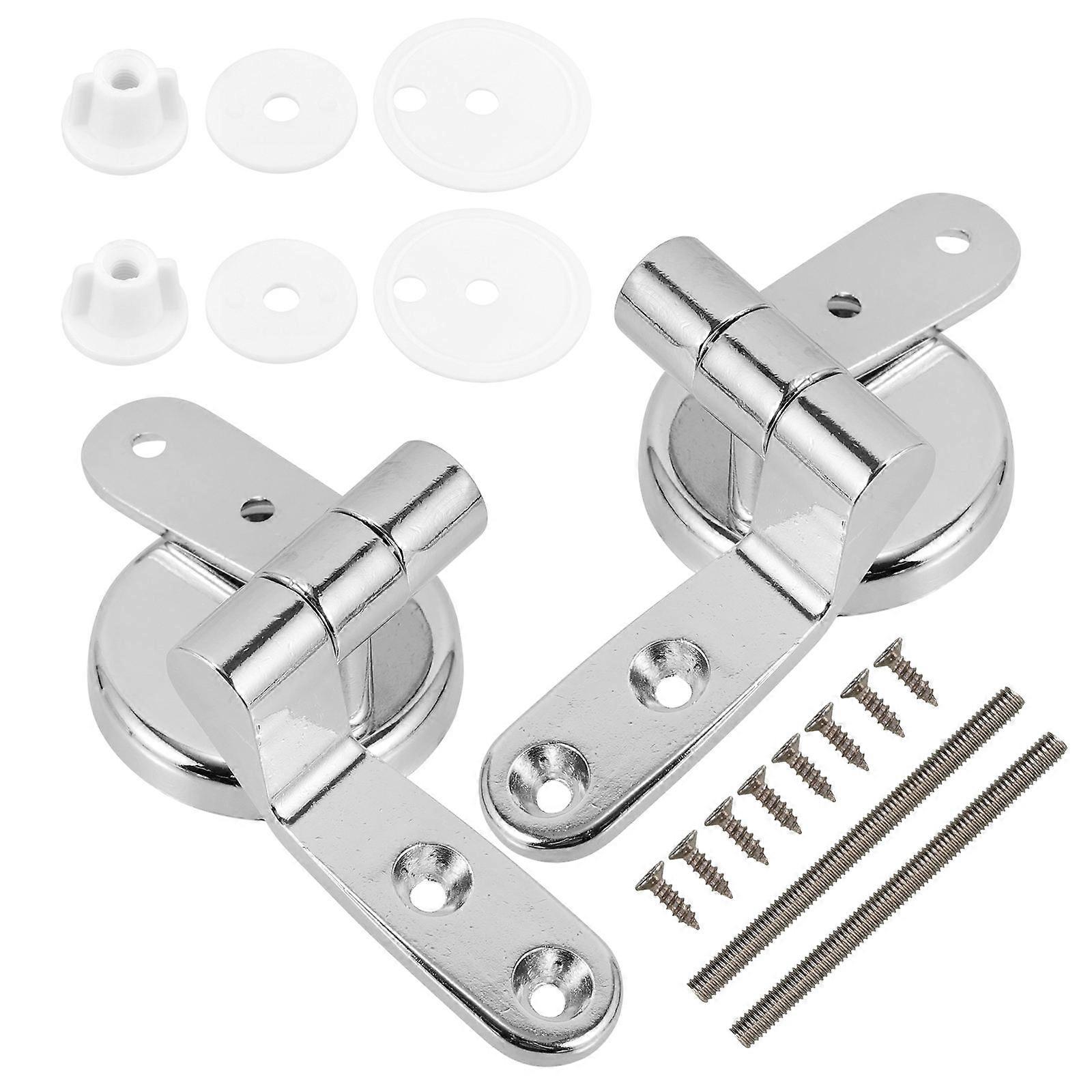 Zinc Alloy Toilet Seat Hinge Kit Toilet Cover Accessory Homeowners 9.50X4.00X3.00CM 1Set