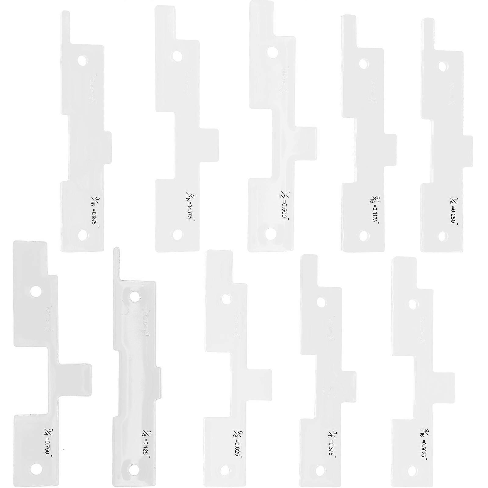 Setup Rectangular Woodworking Tools 10Pcs