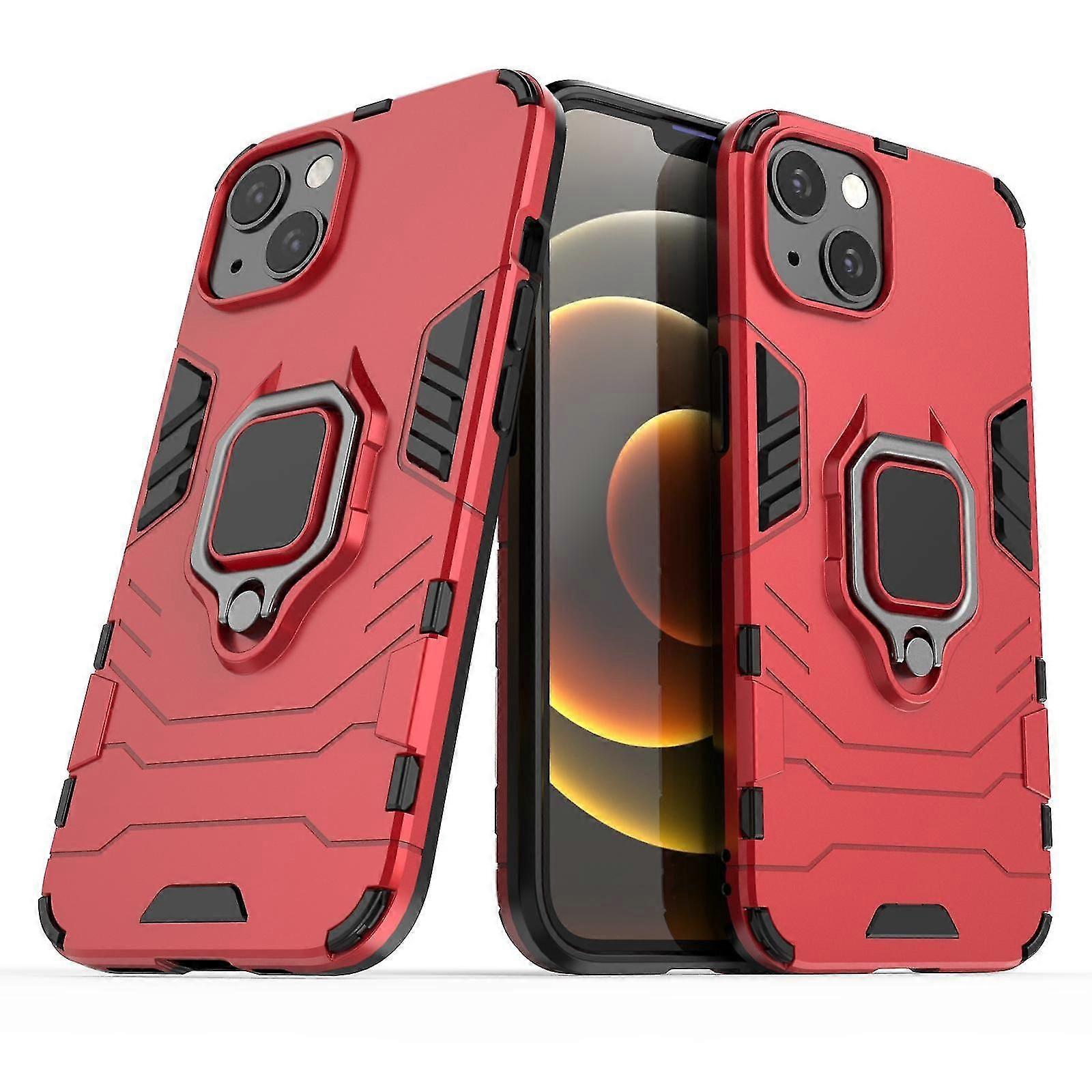 Shockproof Magnetic With Ring Stand Cover Case For