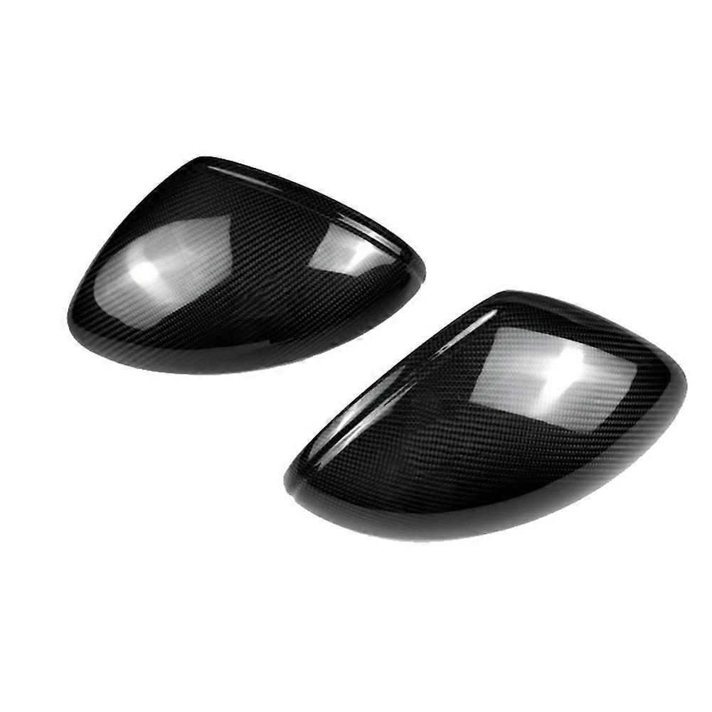 Car Rear View Mirror Cover Carbon Fiber Side Mirror Shell Rearview Housing for Porsche 718 Boxster Cayman 2016-2022 LHD