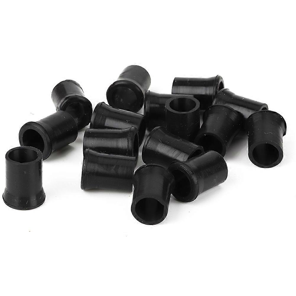 100pcs Black White Cigarette Pipe Disposable Tips Pipe Mouthpiece Stem Rubber Bits(Black Small)