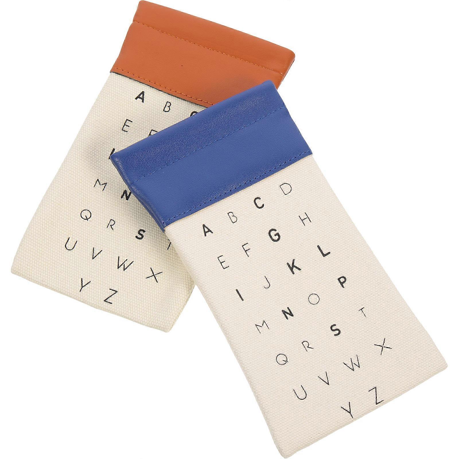 Canvas Glasses Case for Storage Lightweight Durable Assorted Color Fits Most Glasses