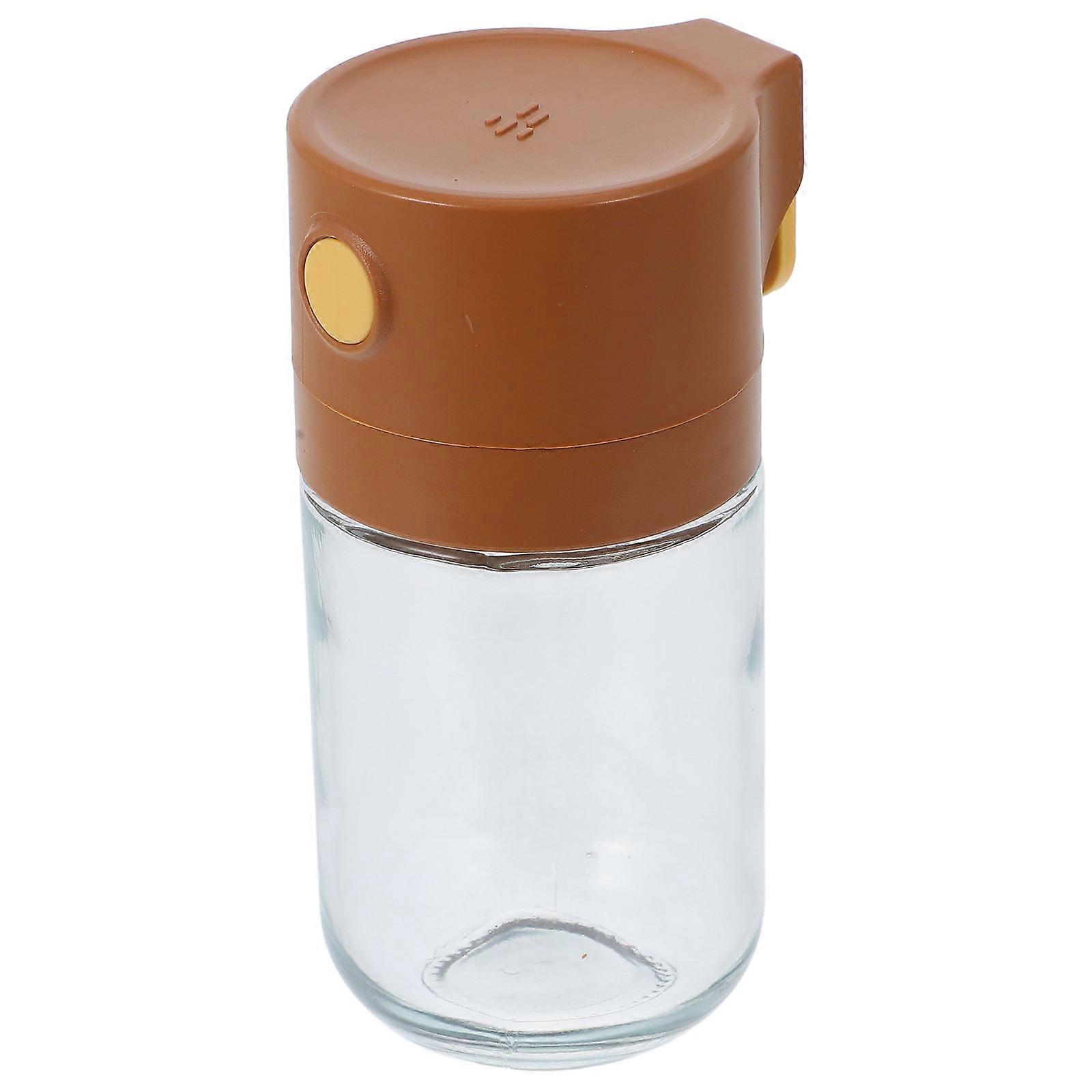 Airtight Spice Jars Glass Containers Transparent Measuring Function Small Spice Jars 1Pcs Everyday Use For Kitchen
