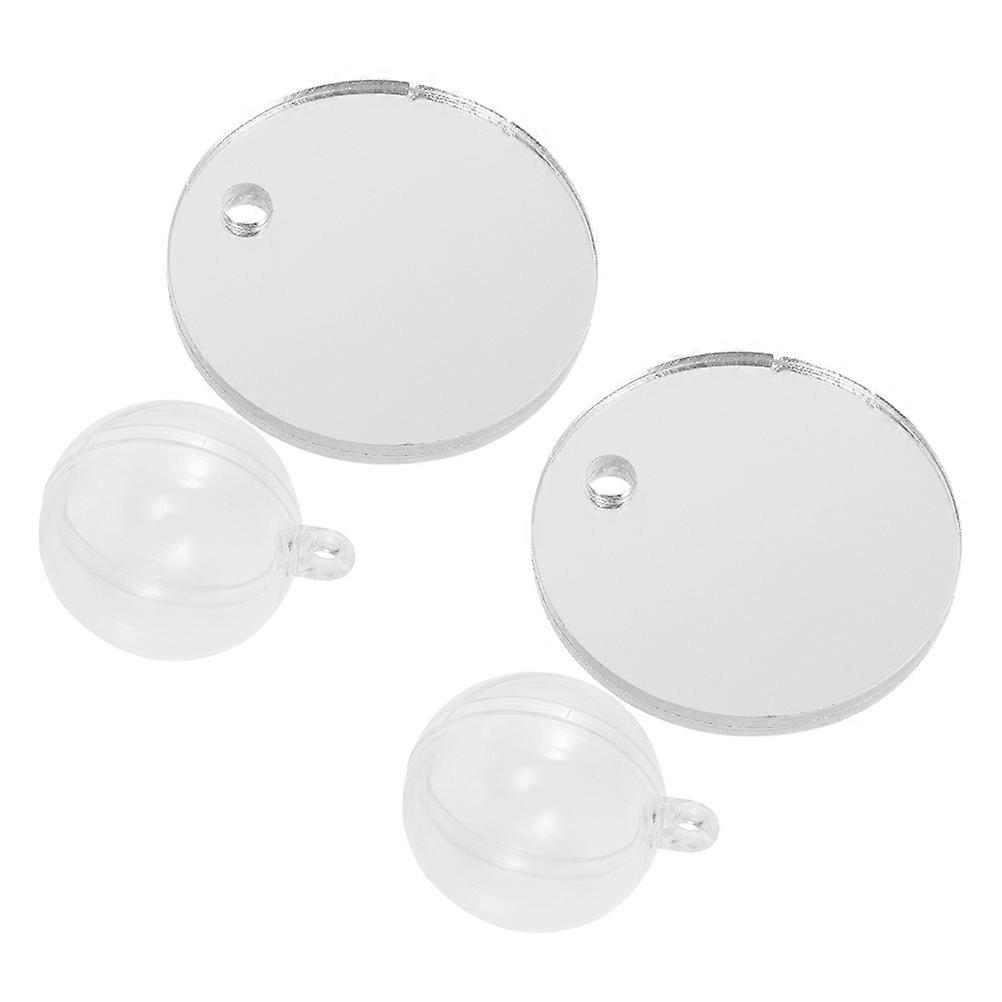 Betta Fish Tank Accessories Acrylic Mirror Suction Cups Training Tool Square Shape 2 Sets