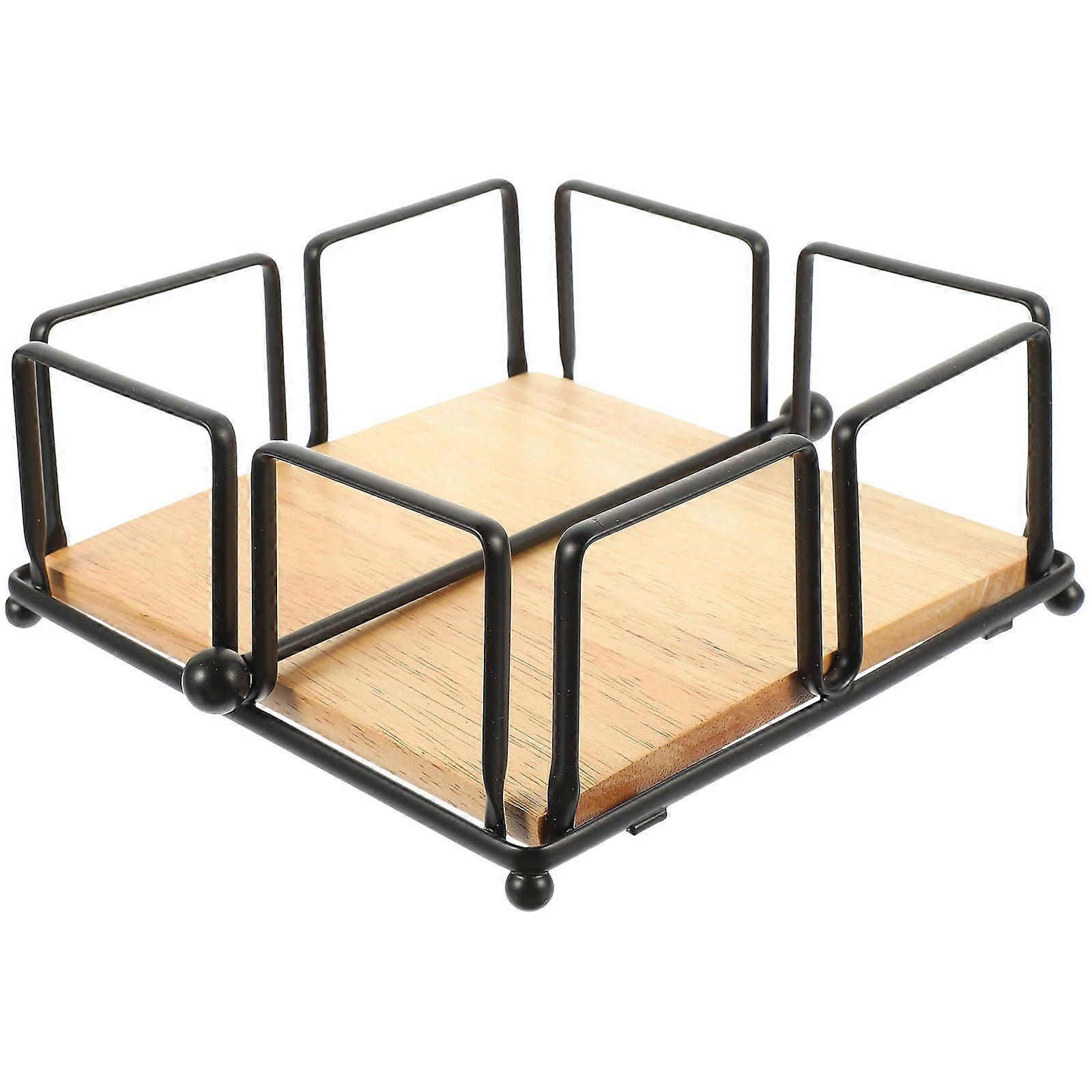 Nordic Style Decorative Napkin Holder for Home Use Made of Iron in Multi Color 7 Inch
