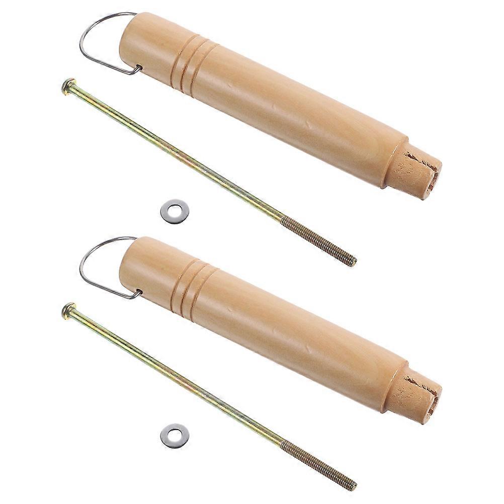 2pcs Saucepan Handle Replacement for Milk Pan Wooden Small Cookware Handle