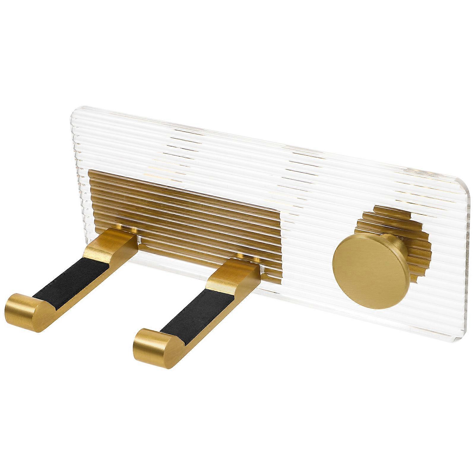 מייבש שיער קיר מתלה מייבש שיער מדף אחסון חדר אמבטיה חדר שינה חדר איפור אקריליק התקנה קלה עיצוב פשוט 1 סט