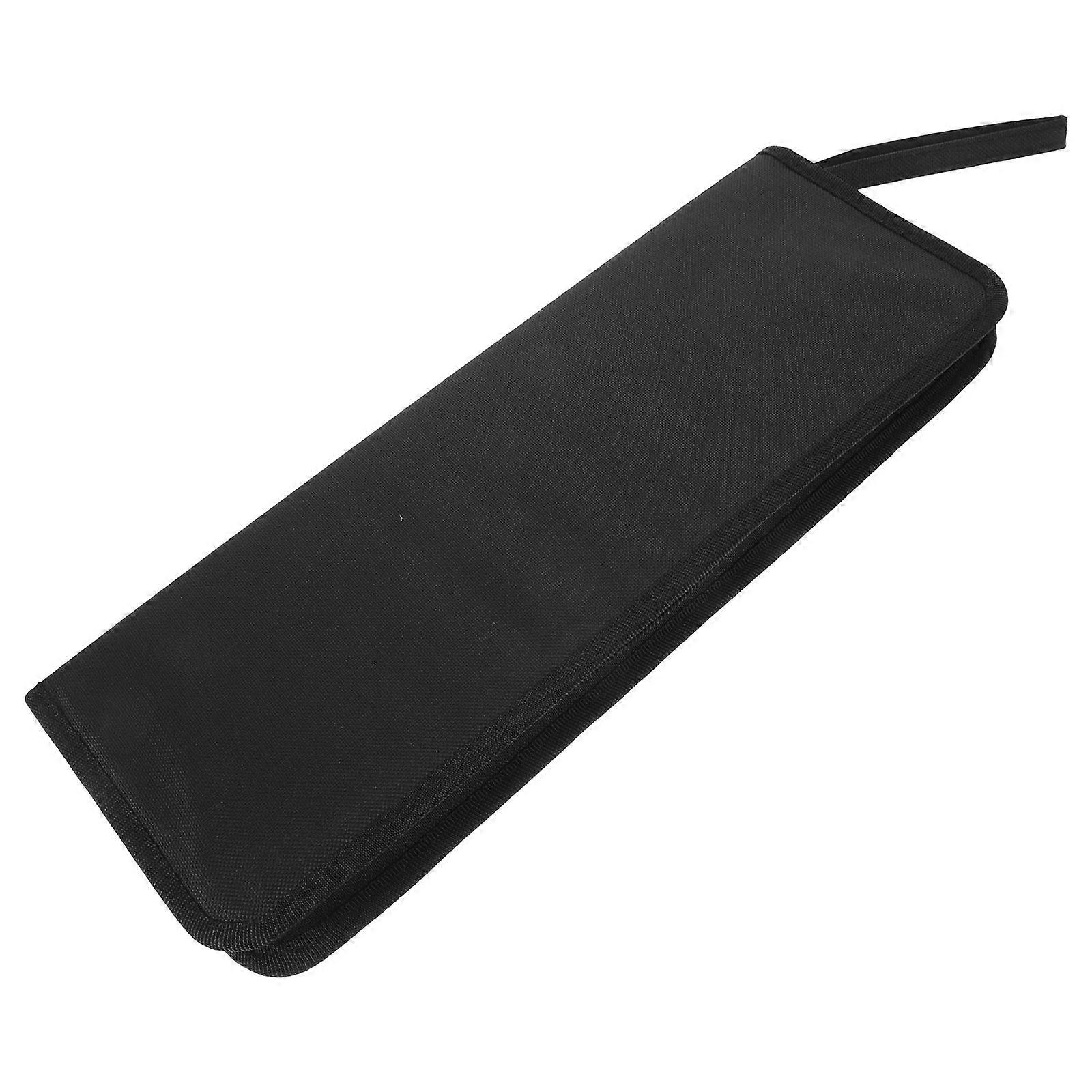 Durable Canvas Paint Brush Holder with 15 Slots for Artist Storage Use Black Color