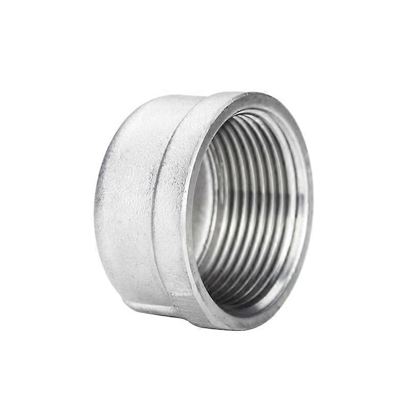 304 Stainless Steel Square Head Hexagon Cap Tube Pipe Fittings 1/8" to 2" Female/Male Thread for Round Tube Compatibility
