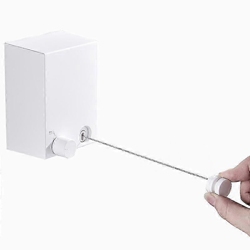 2025 Clothesline Extendable For Indoor Use Wall Clothesline Adjustable(1 pcs, white)