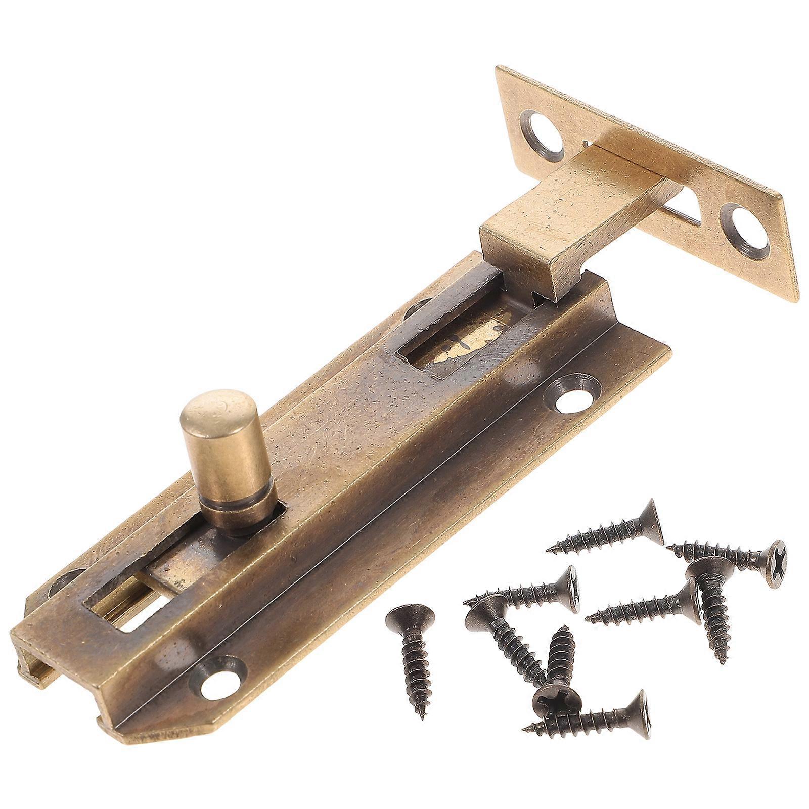 Sliding Door Lock Level Bolt For Indoor Installation Homeowners Rectangular 1Set