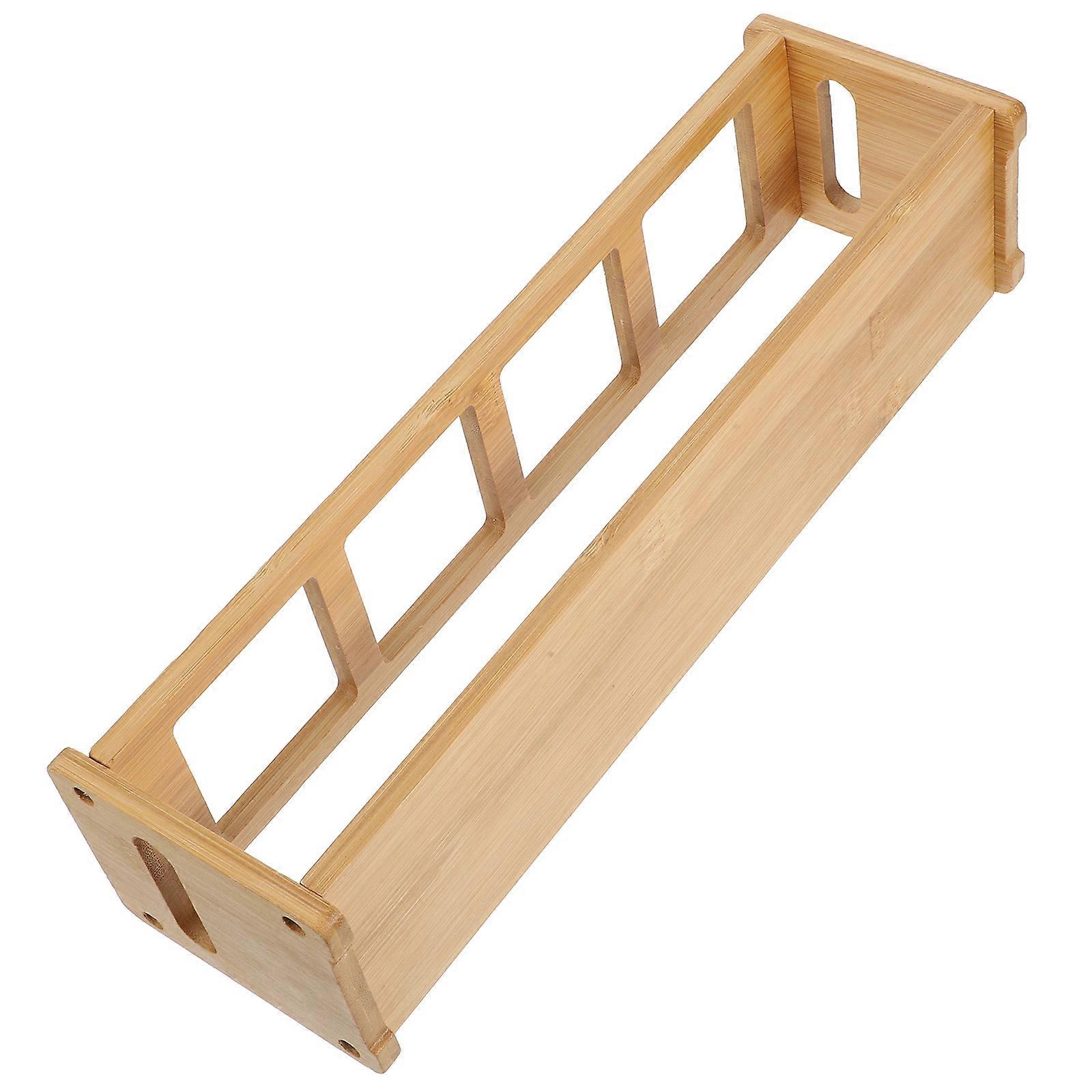 Condiment Bottle Storage Rack Wooden Kitchen Use Organizer Spice Holder 1Set