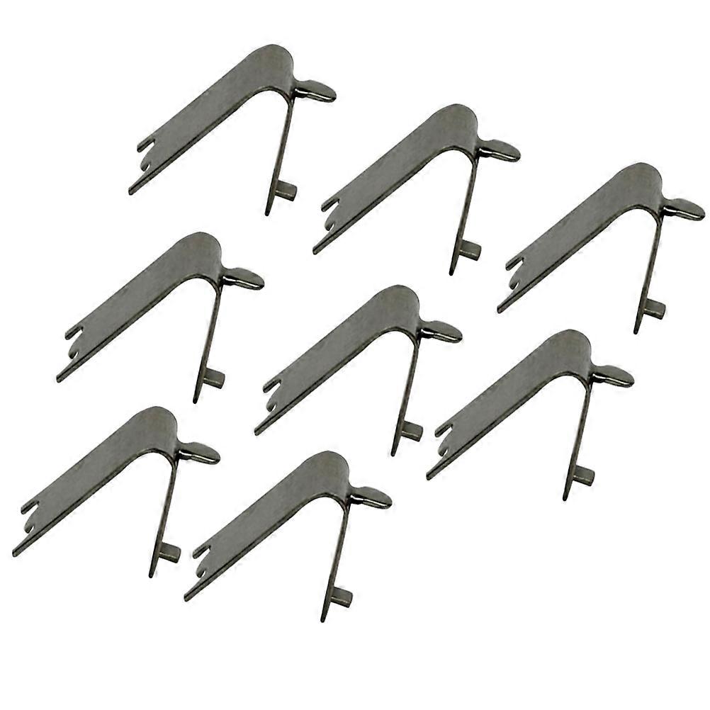 Stainless Steel Freezer Shelf Clips with Curved Dovetail Design – Secure Refrigerator Shelf Support Clamps for Easy Installation and Replacement in