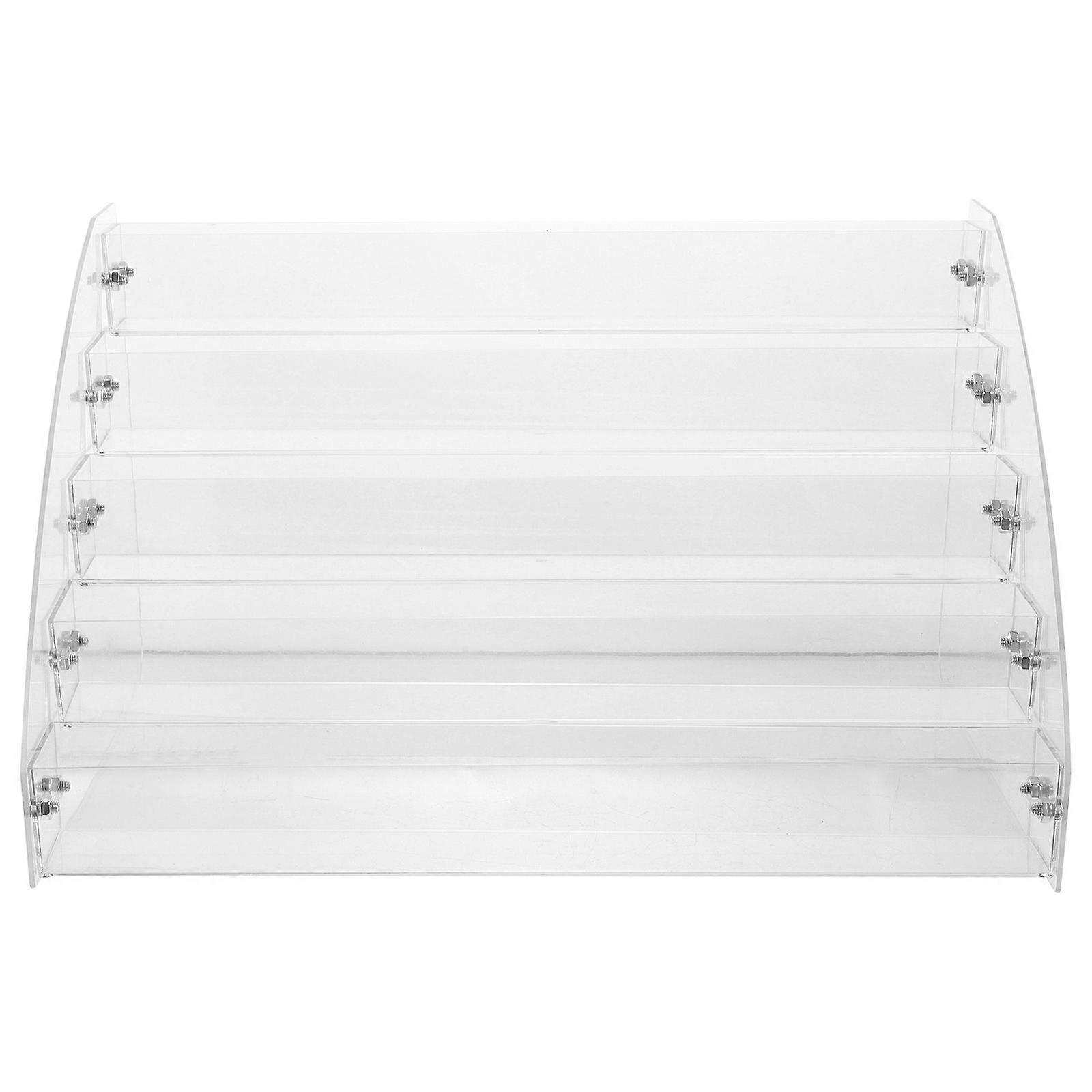 Clear Plastic Sunglasses Display Stand Organizer for Decoration MultiLayer Eyewear Holder Transparent 5 Layers