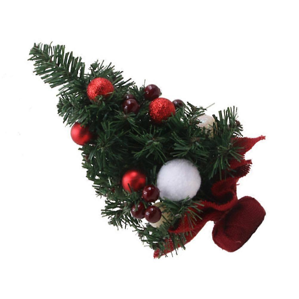Mini Christmas Tree for Decor Assorted Color PVC Material Creates Festive Atmosphere 1pc