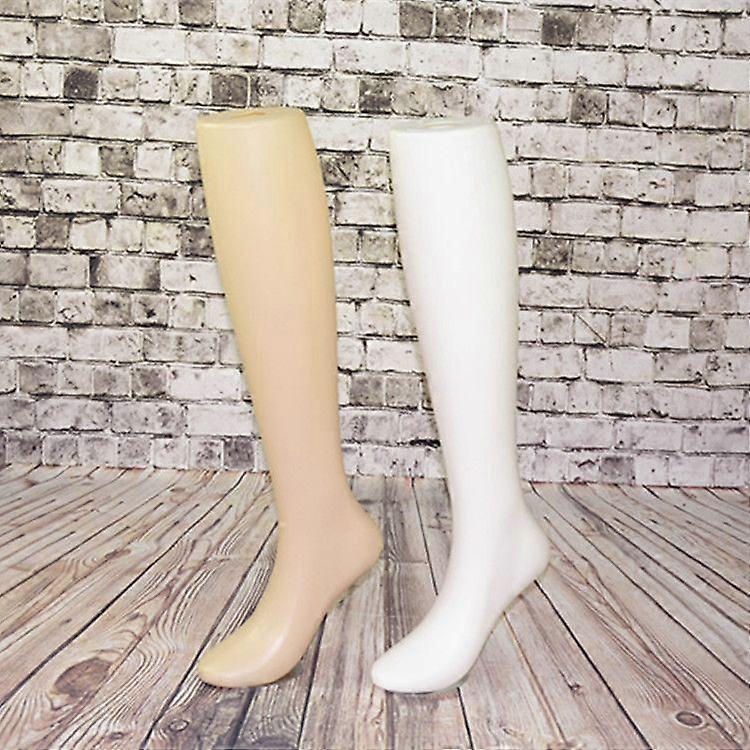 Female Standing Leg Mannequin For Socks Display Realistic Mid Calf Sock Model Retail Store Mannequin Leg Durable And Stable Foot Display