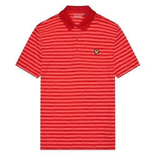 Lyle & Scott Mens Broad Stripe Golf Polo Shirt
