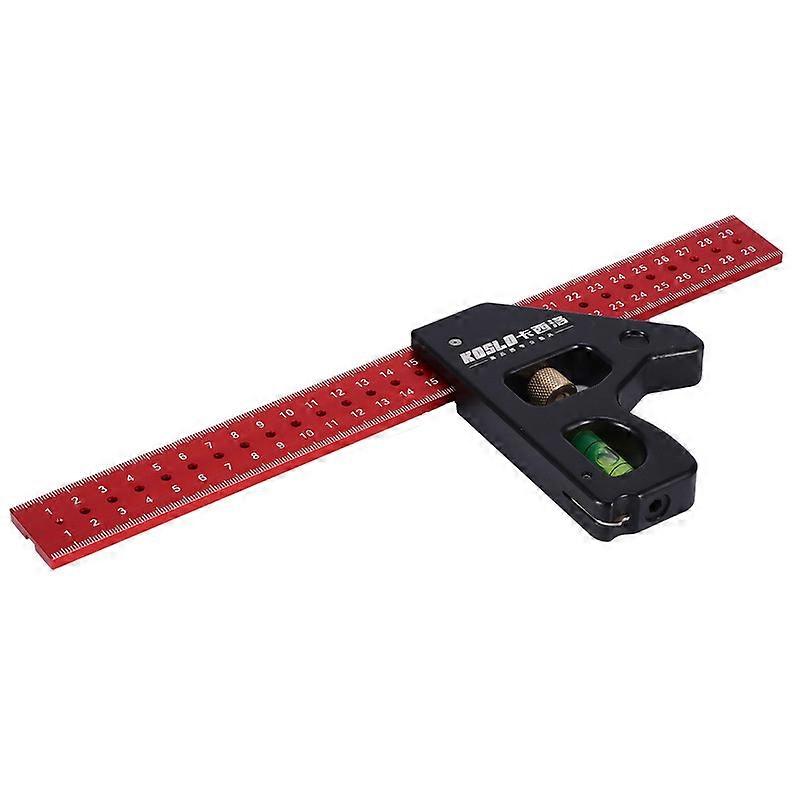 Multi-function Combination Movable Square (Premium Red Edition) 30cm Combination Square Set