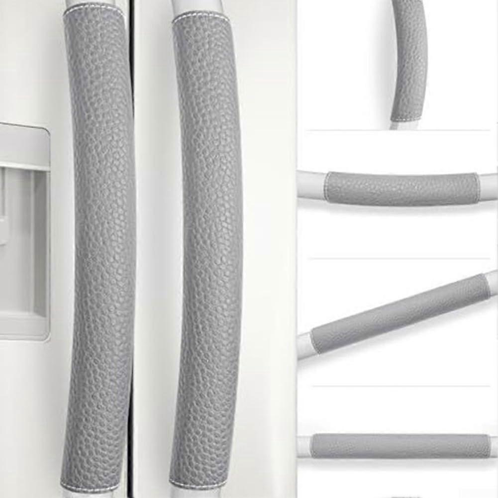 Fabric Refrigerator Door Handle Cover for Daily Use, Dark Gray, Universal Fit, Durable and Easy to Clean