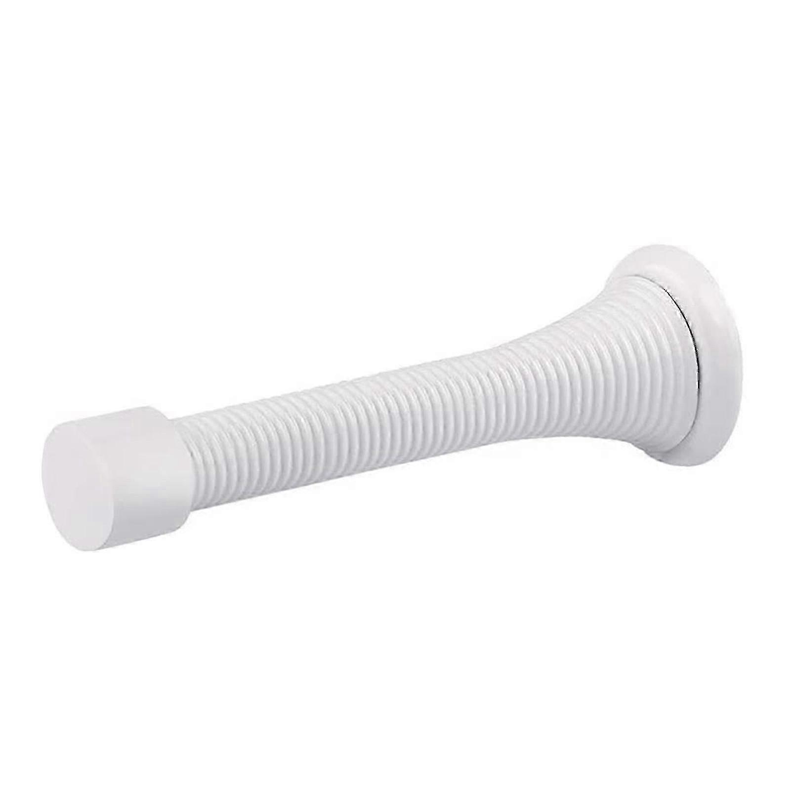 Heavy duty door stop for home - flexible wall mounted spring stopper