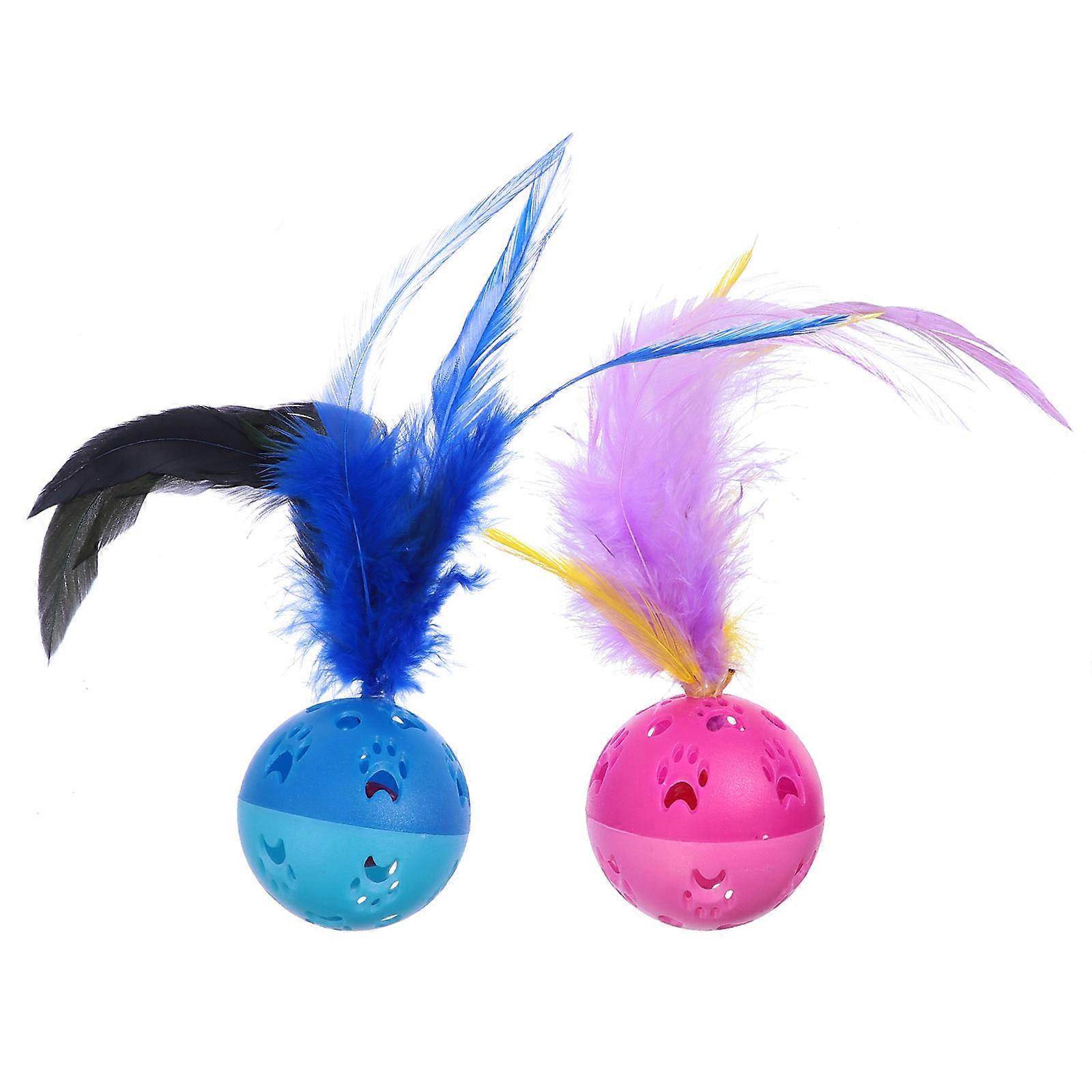 Interactive Playtime Cat Ball Toys for Pet Supplies Featuring Assorted Color and Bell Sound Ideal for Indoor Cats 4Set