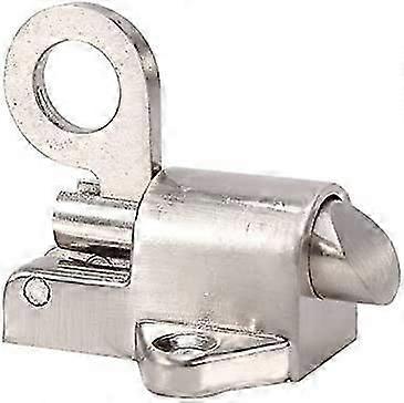 Latch Lock, Spring Pull Ring, Spring Loaded Door Latch, Zinc Alloy Automatic Security Latch for Home, Window, Shed, Door, Toilet, Bedroom