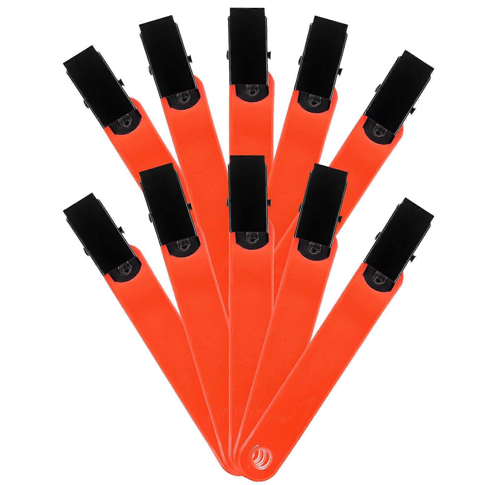 12Pcs Glow Clips Large Trail Marking Clips Hiking Accessories Reflector Clips for Tree