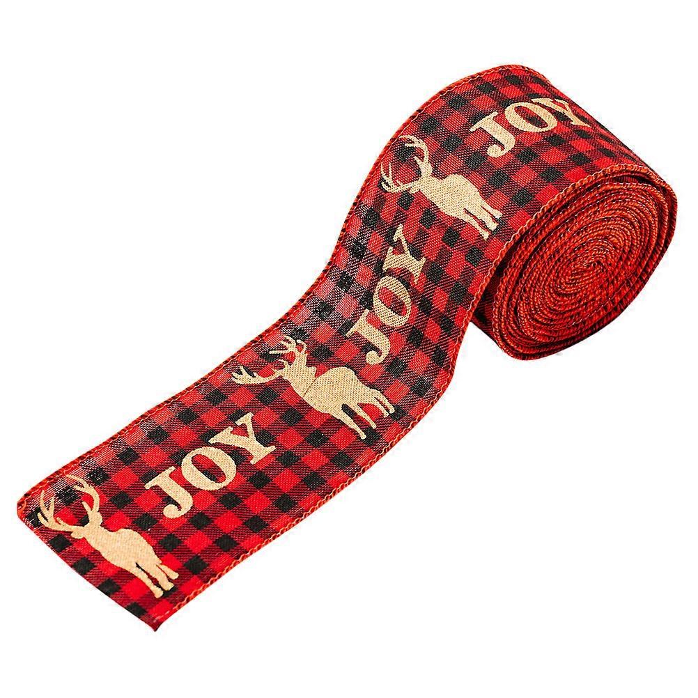 Christmas Ribbon Xmas Tree Ribbon for Party Decoration 1 Roll